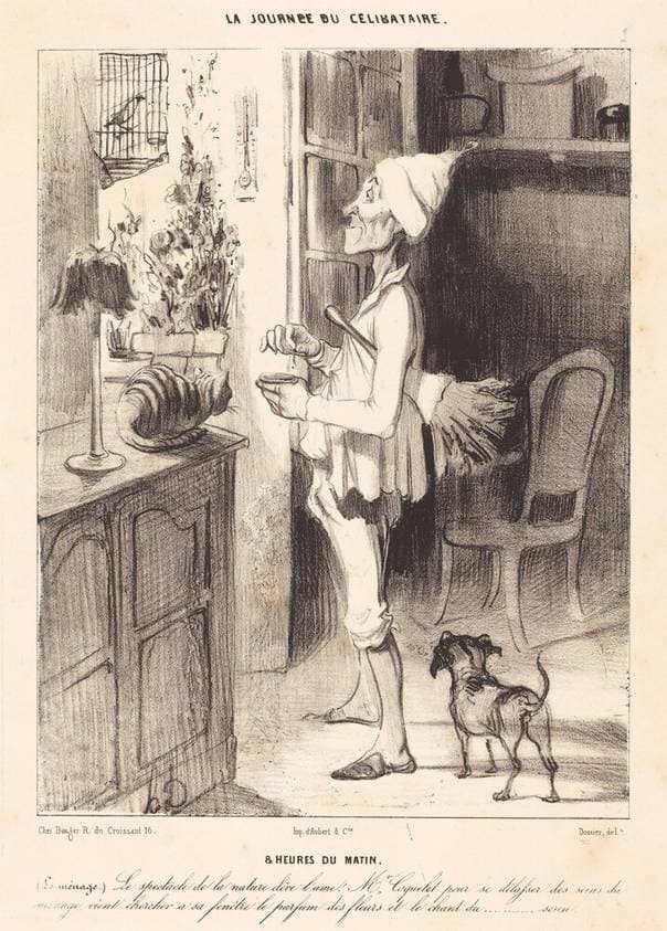 8 heures du matin — Honoré Daumier