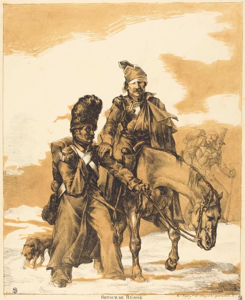 Retreat from Russia (Retour de Russie) — Théodore Géricault