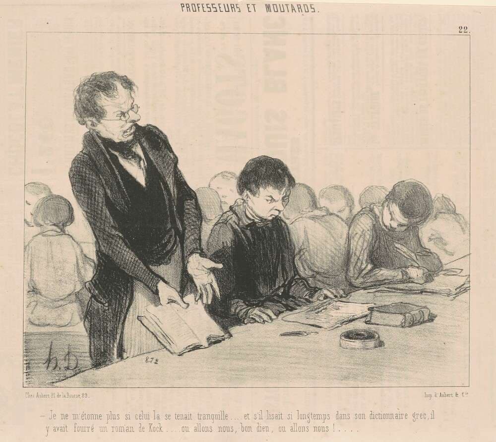 Je ne m'étonne plus si celui-la se tentaint tranquille ... — Honoré Daumier