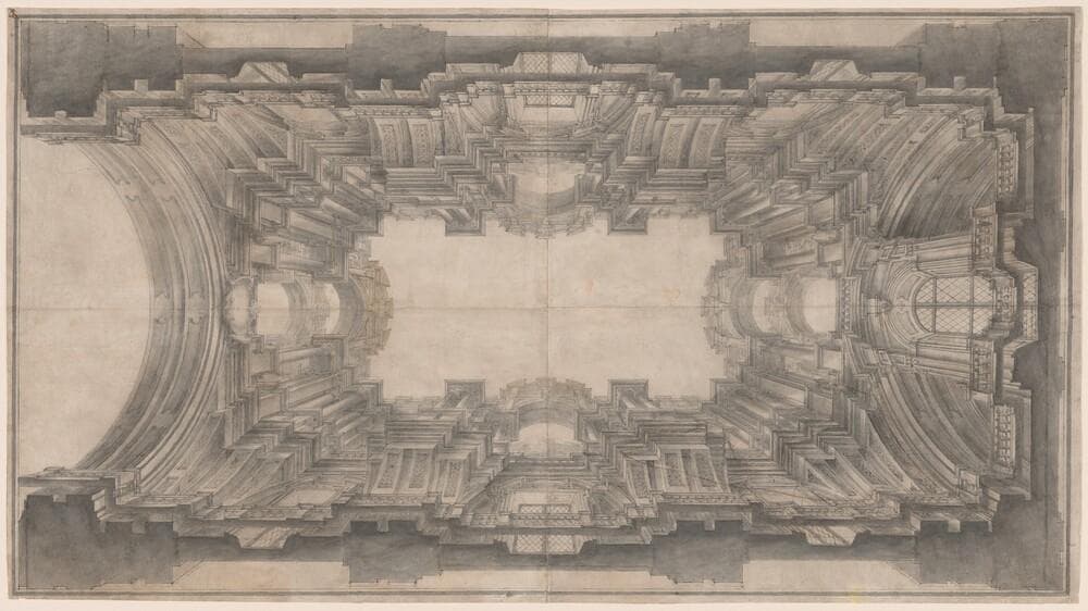 Illusionistic Architecture for the Vault of San Ignazio — Andrea Pozzo