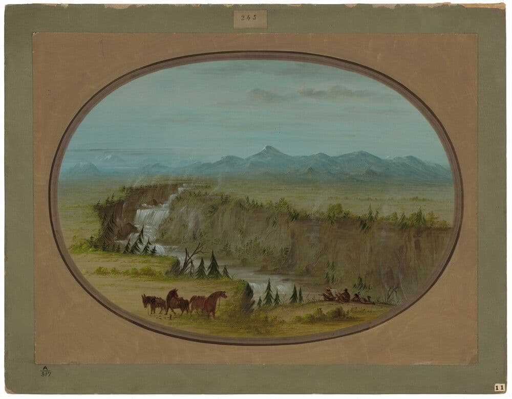 Falls of the Snake River — George Catlin