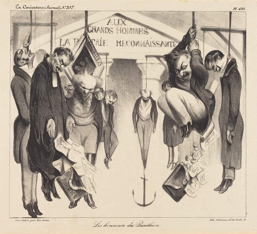 Les honneurs du Panthéon — Honoré Daumier
