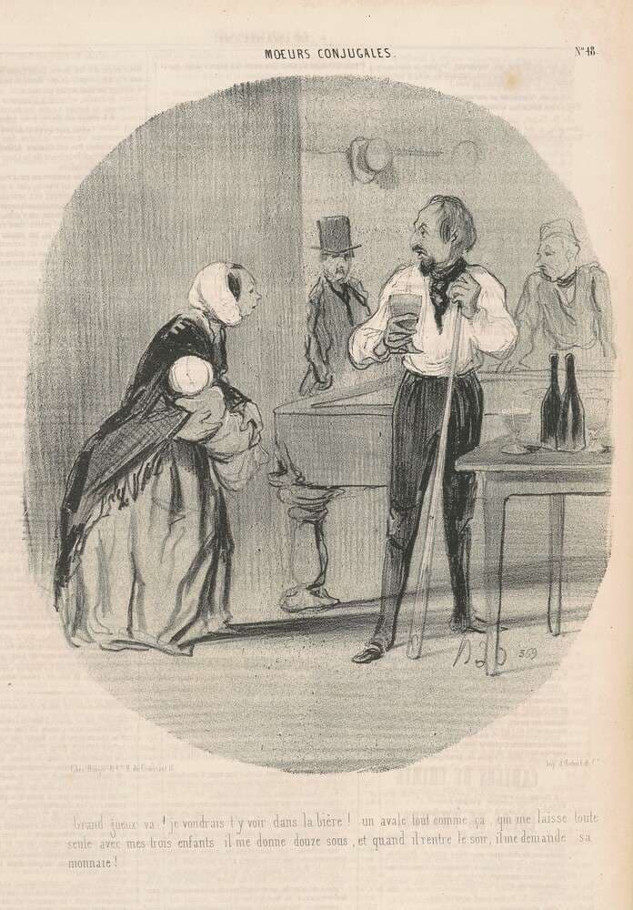 Grand Gueux va! je voudrais t'y voir — Honoré Daumier
