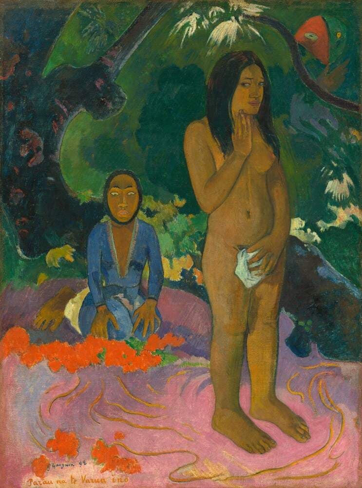 Parau na te Varua ino (Words of the Devil) — Paul Gauguin