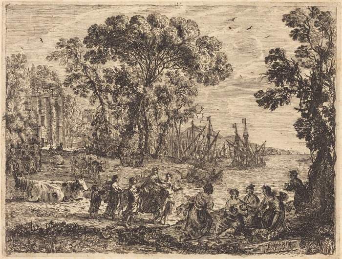 Europa and the Bull (L'enlèvement d'Europe) — Claude Lorrain