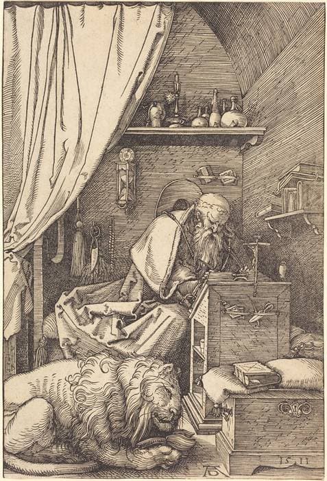 Saint Jerome in His Cell — Albrecht Dürer