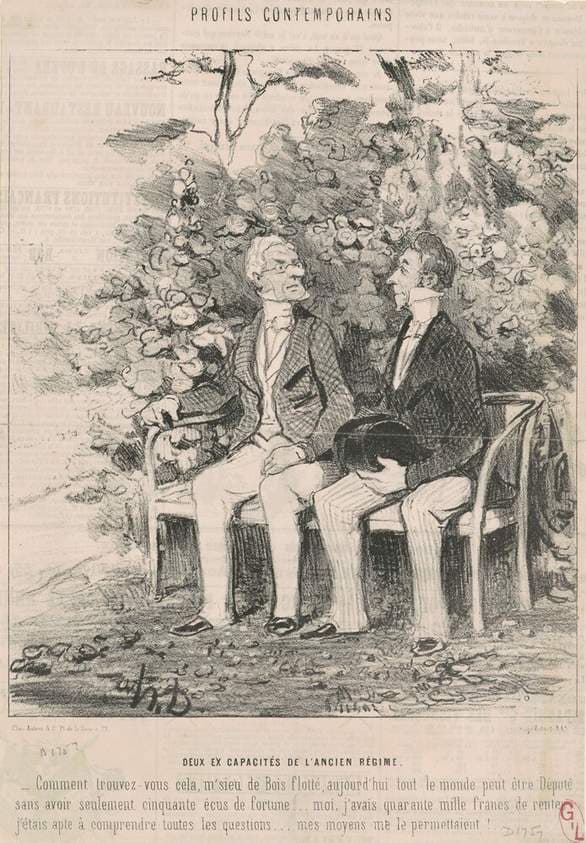 Deux ex capacité de l'ancien régime — Honoré Daumier