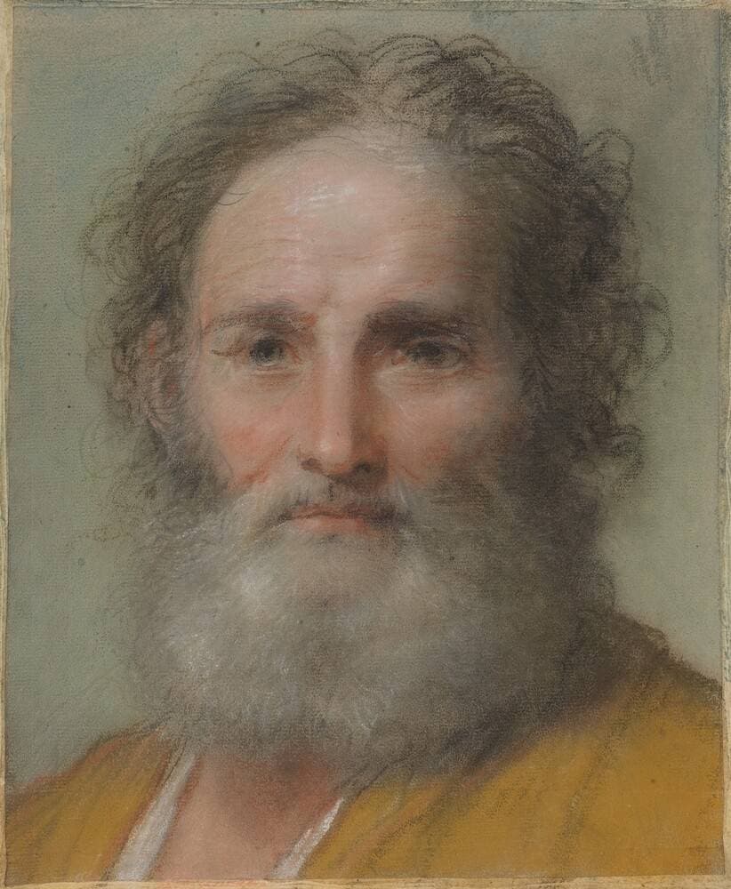 Head of a Bearded Man — Benedetto Luti