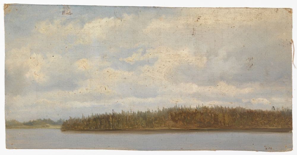 Metsäinen rantamaisema, harjoitelma — Oscar Kleineh