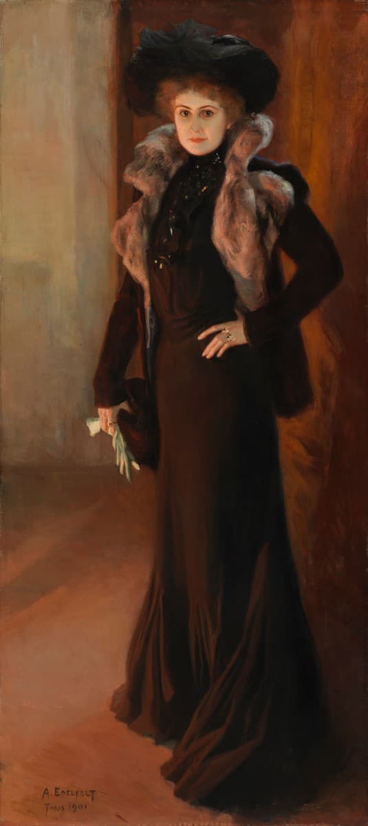 Portrait of the Opera Singer Aino Ackté ; Portrait of the Singer Aino Ackté — Albert Edelfelt