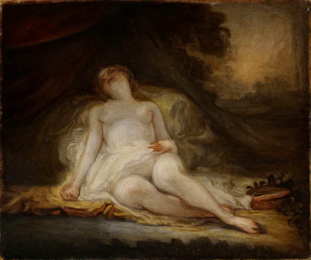 Sleeping Bacchante, copy after Fragonard — Werner von Hausen