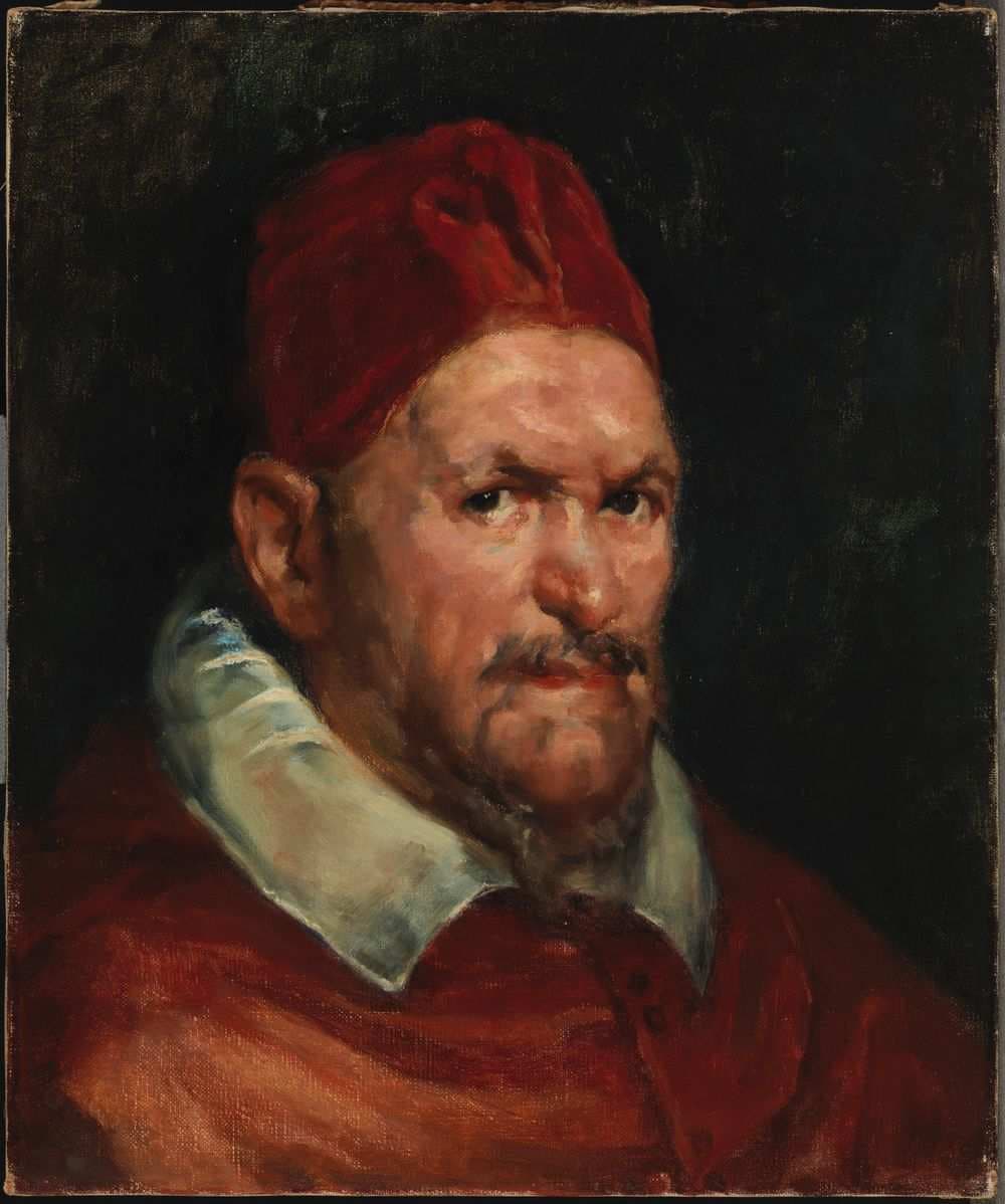 Portrait of Pope Innocent X, copy after Velázquez — Helene Schjerfbeck