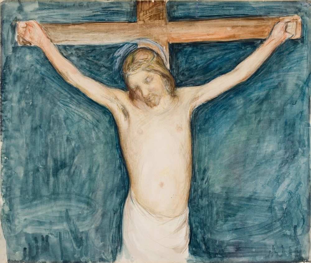 Crucifixion, Sketch for thr Altarpiece in the Mikkeli Church — Pekka Halonen
