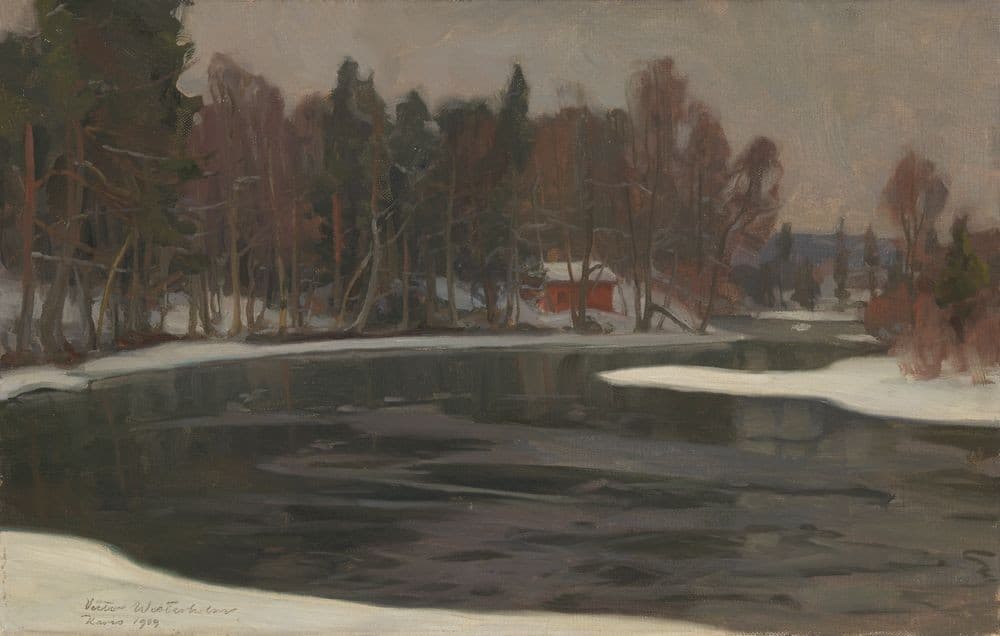 Talvimaisema Karjaalta — Victor Westerholm