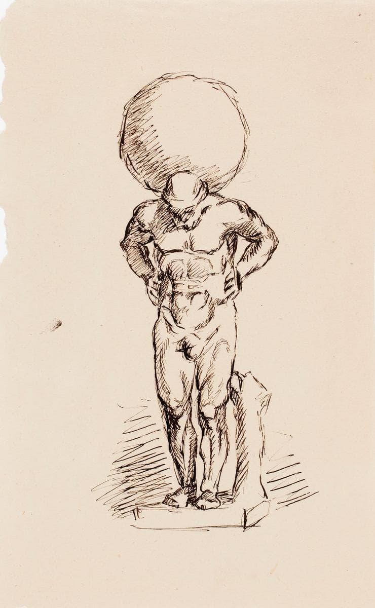 Atlas -veistos — Helene Schjerfbeck