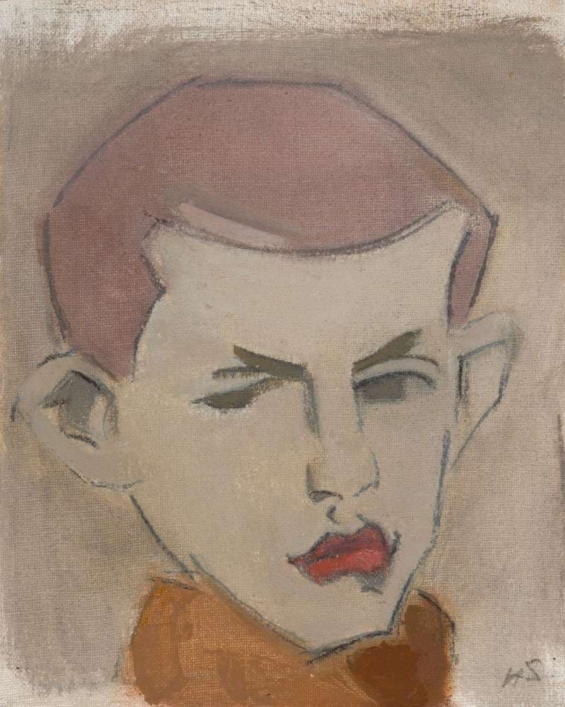 The Woodcutter, head study — Helene Schjerfbeck