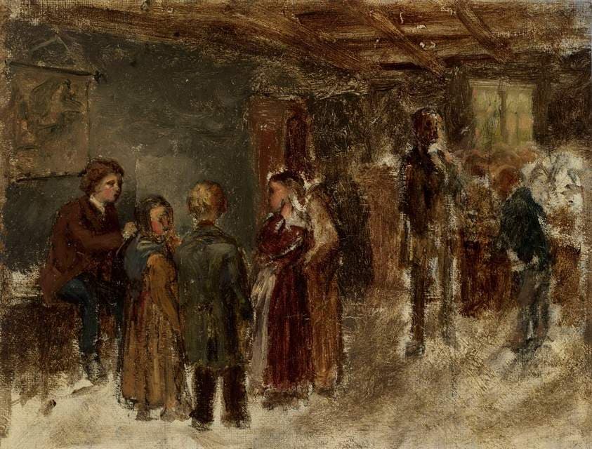 Sisäkuva koulusta, luonnos — Karl Emanuel Jansson