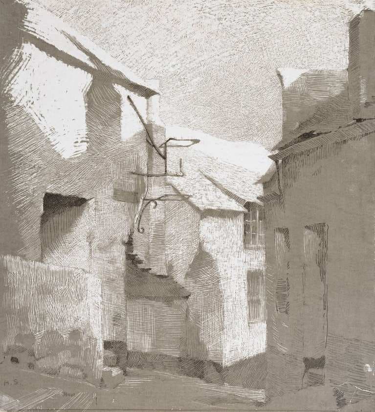 Street, St. Ives — Helene Schjerfbeck