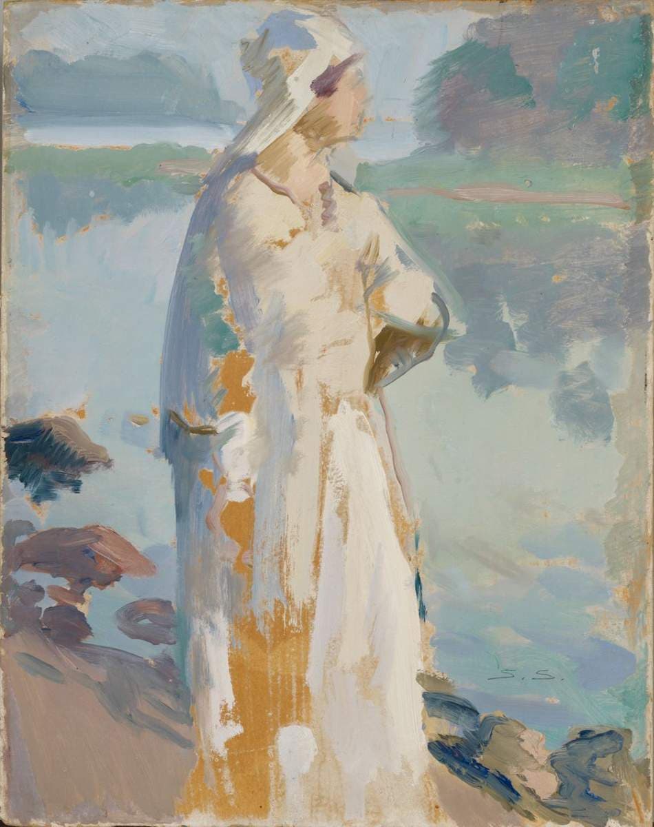 Nainen rannalla — Santeri Salokivi