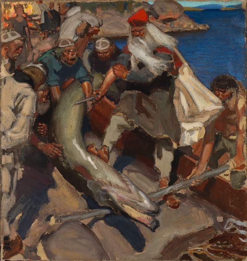 The Giant Pike — Akseli Gallen-Kallela