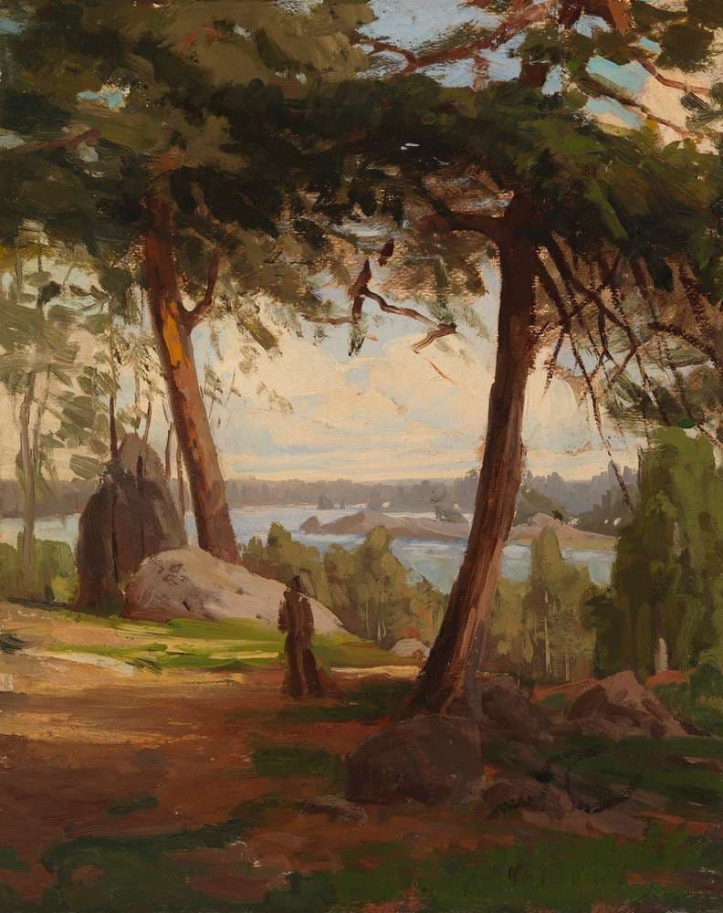 Finnish Landscape, sketch — Fanny Churberg