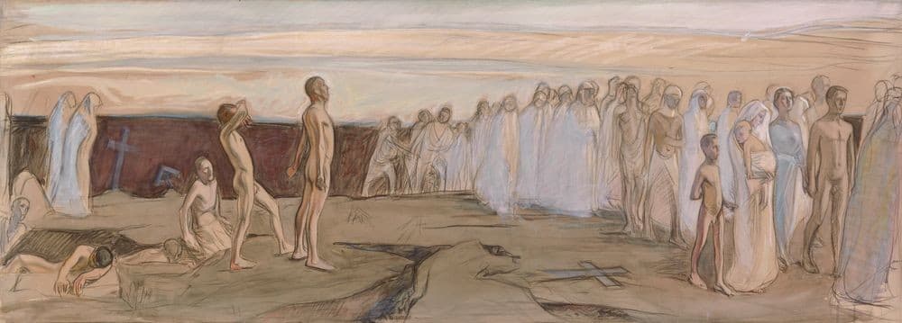 Resurrection, sketch for the Tampere Cathedral altarpiece — Magnus Enckell