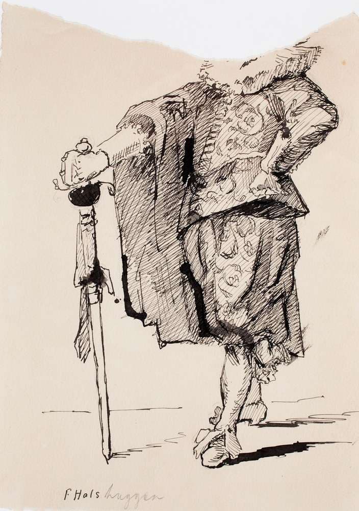 Portrait of Willem van Heythuysen, After Frans Hals — Helene Schjerfbeck