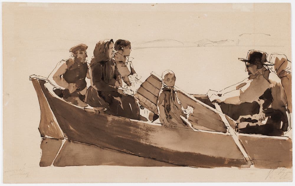 Lapsen ruumissaatto — Albert Edelfelt
