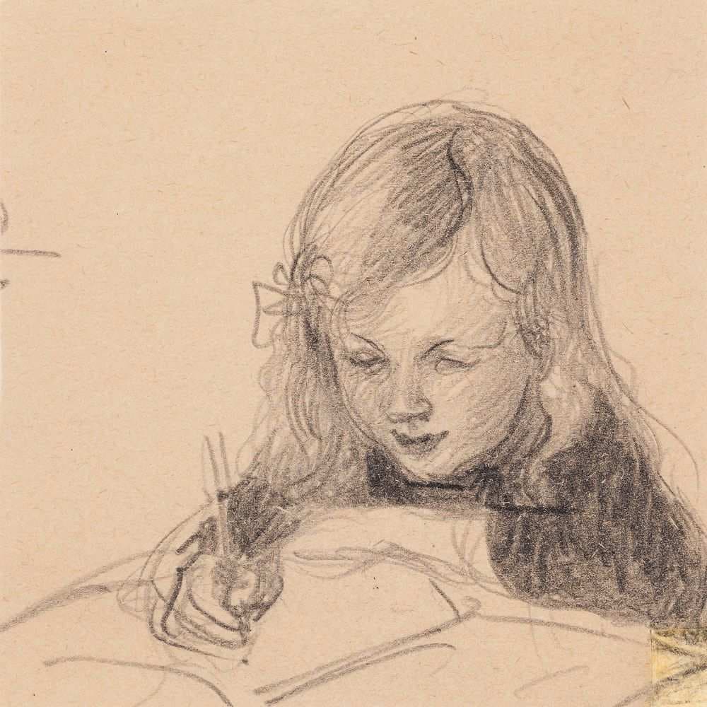 Antti Writing — Venny Soldan-Brofeldt