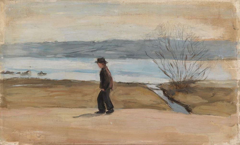 The Wounded Angel, landscape study — Hugo Simberg