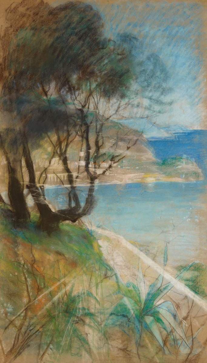 Landscape from the Mediterranean — Albert Edelfelt
