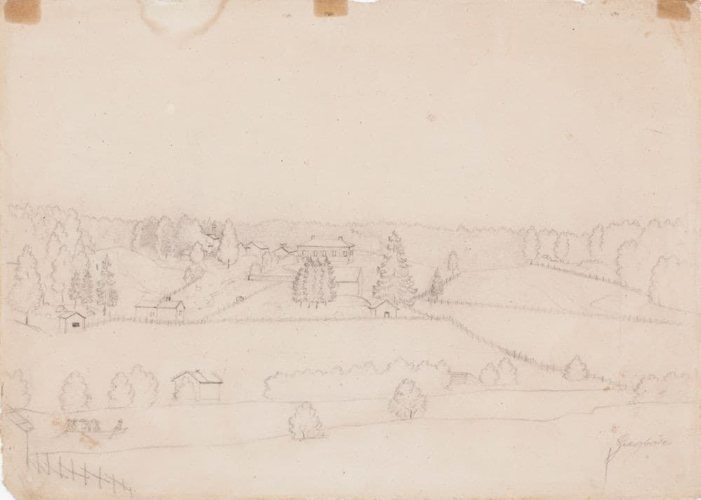 Landscape with Fields and Farmhouse — Werner Holmberg