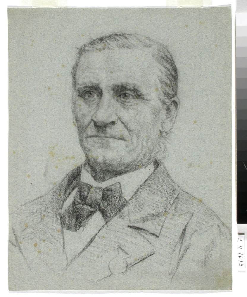 Portrait Studie of the Finnish Art Society's Drawing School's attendant — Fredrik Ahlstedt