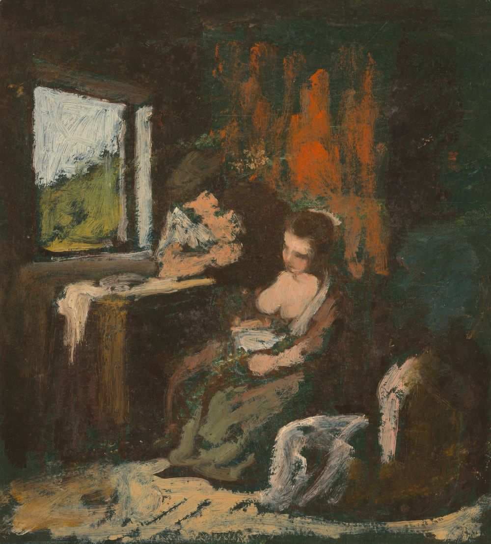 Sisäkuvaluonnos — Severin Falkman