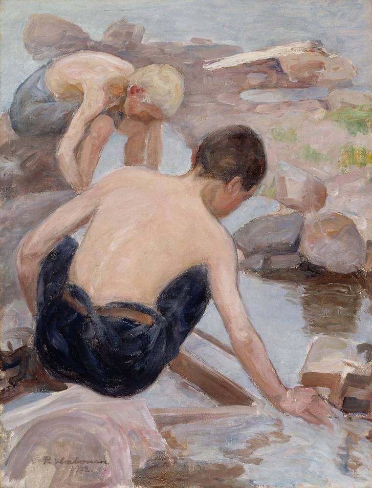 Two Boys on the Shore — Pekka Halonen