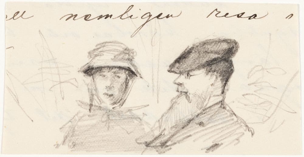 Jon Ericson ja hänen morsiamensa, Meudon — Helene Schjerfbeck