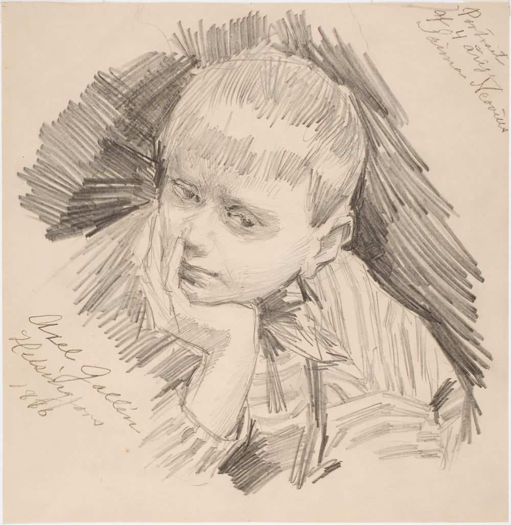 Saima Neovius, aged four — Akseli Gallen-Kallela