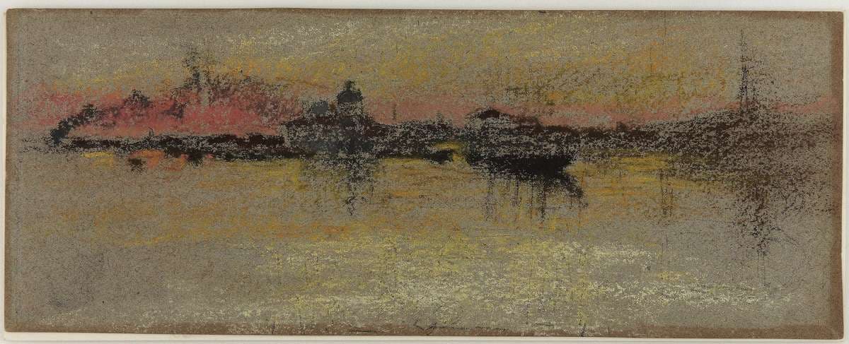 Venice: Sunrise on the Rialto (recto) and a Venetian Scene (verso) — James Abbott McNeill Whistler