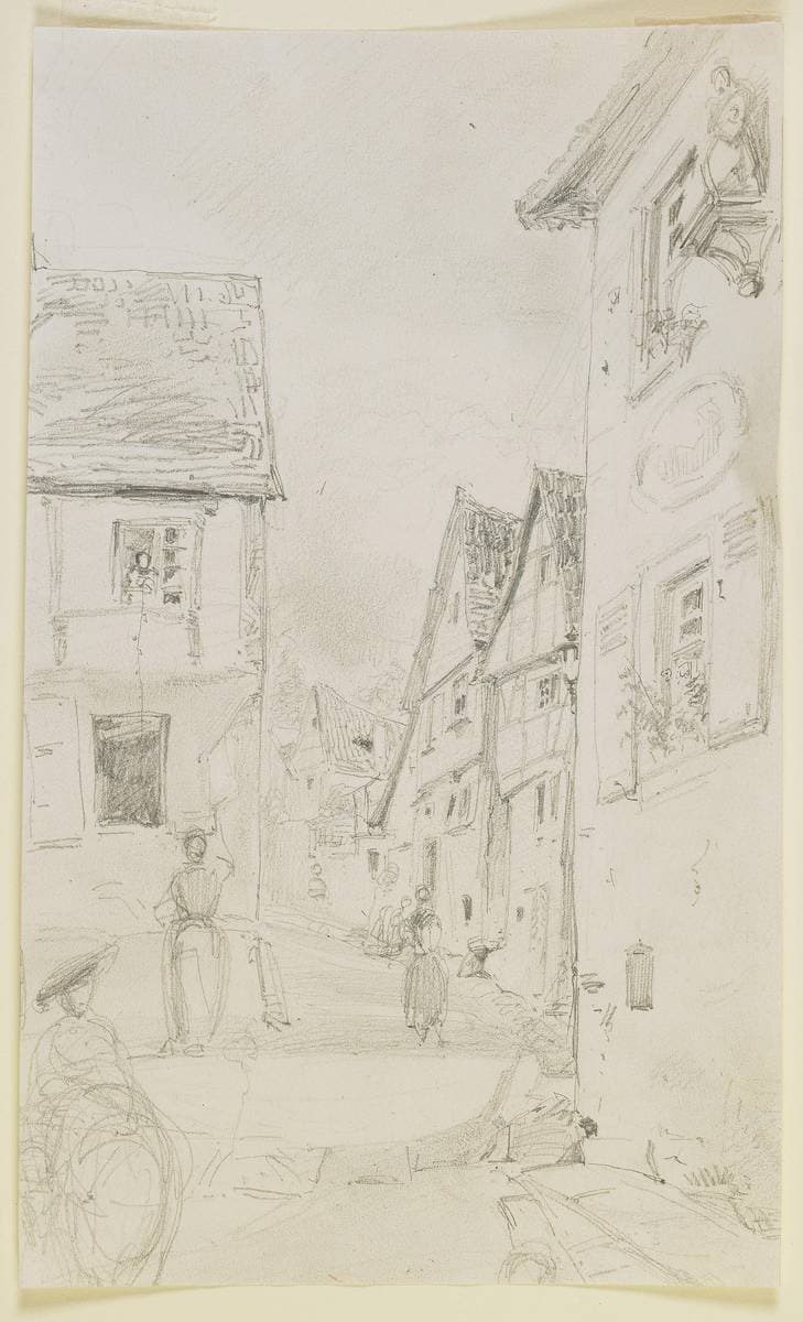 A Street Scene — James Abbott McNeill Whistler