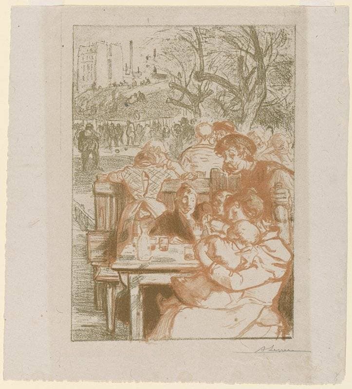 Sunday at a Tavern — Auguste Lepère