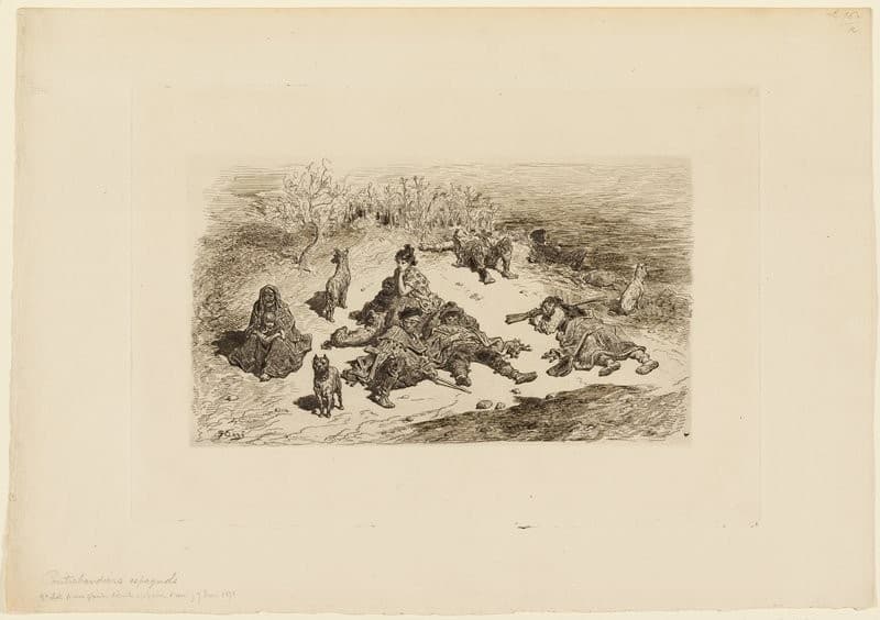 Contrebandiers espagnols (Spanish Smugglers) — Gustave Doré