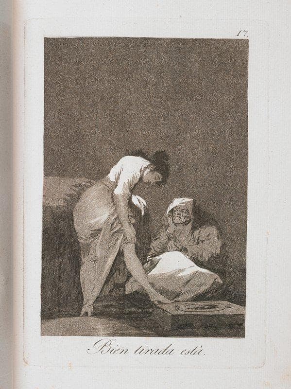 Bien tirada está — Francisco Goya