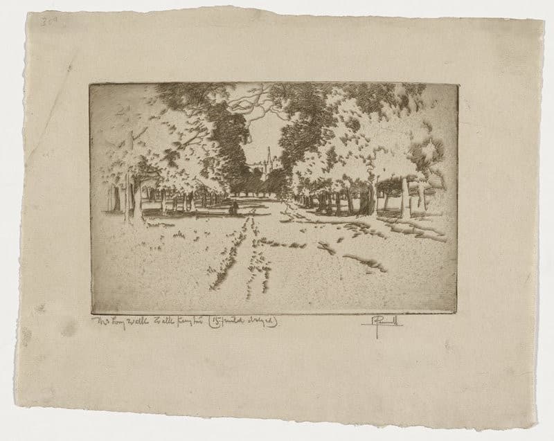 The Long Walk, Kensington — Joseph Pennell