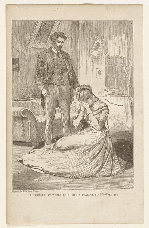 I Cannot! It would Be A Sin! A Fearful Sin! — Winslow Homer