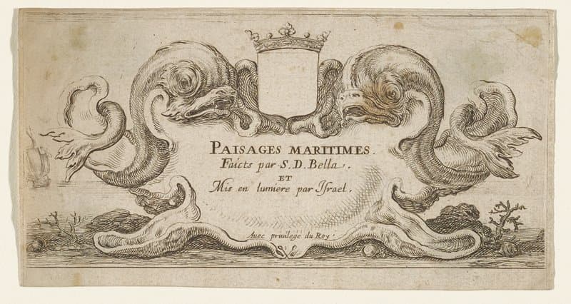 Title Plate for Paysages Maritimes — Stefano Della Bella