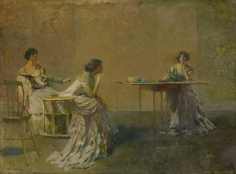 The Gossip — Thomas Wilmer Dewing