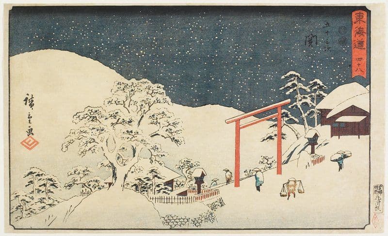 No. 48: Seki — Andō Hiroshige