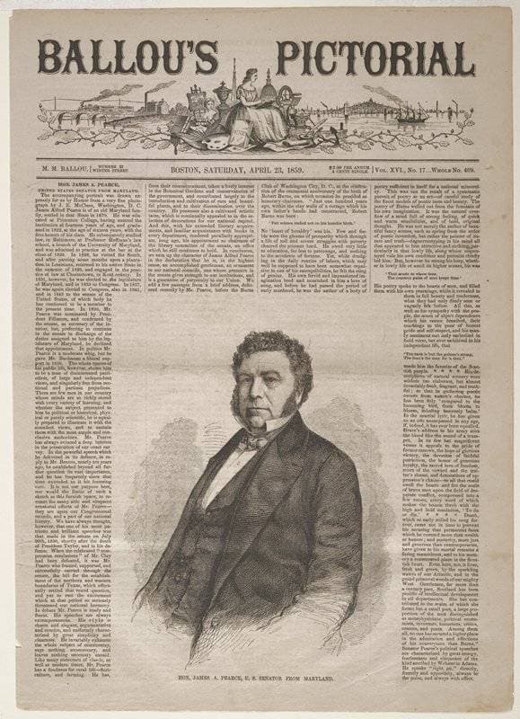 Hon. James A. Pearce, U.S. Senator from Maryland — Winslow Homer