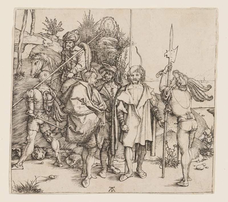 Five Footsoldiers and Mounted Turk — Albrecht Dürer