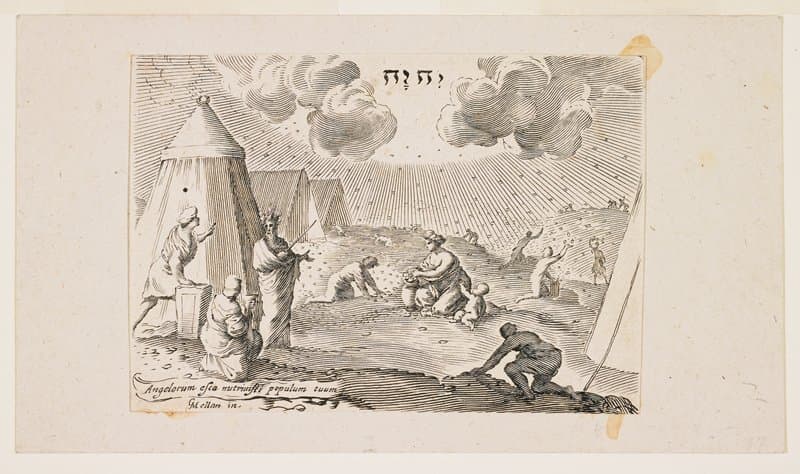 Gathering Manna — Claude Mellan